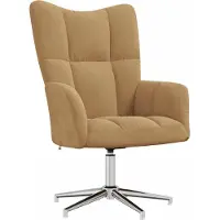 Syfax Chaise de relaxation Marron Velours