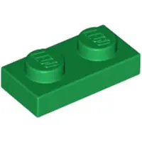LEGO 250x 1x2 plaques 3023 - Plate Vert - Green