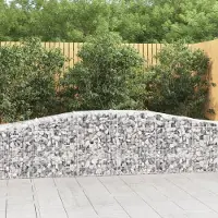 Prolenta Maison Exclusive - Paniers à gabions arqués 8 pcs 400x50x60/80 cm Fer galvanisé