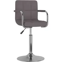 Syfax Tabouret de bar Taupe Tissu