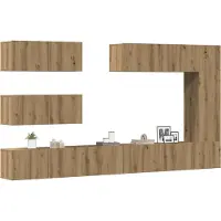 Prolenta Maison Exclusive - Ensemble de meuble TV mural 7 pcs chêne artisanal