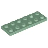 LEGO 2x6 plaque 3795 - 50 pièces vert sable