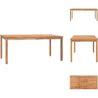 vidaXL Table de jardin 180x90x77 cm teck massif - Tables de jardin