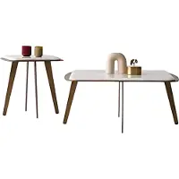 Xl Moebel Gmbh Table basse élégante avec deux tables d'appoint stylées