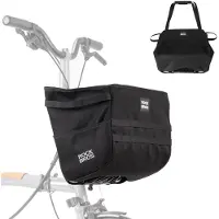 RockBros Sacoche de guidon de vélo pour Brompton Sacoche de panier pliante Sacoche frontale Imperméable Sacoche frontale 16L pour Brompton/vélo pliant Noir