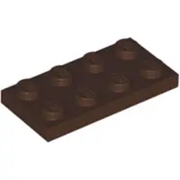 LEGO 100 pièces 3020 Plaques 2x4 Part Basic 100 Marron foncé