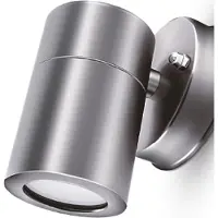 Braytron LED IP44 Applique murale RITA WL.1 en acier inoxydable Lampe d'extérieur Lampe murale pour intérieur et extérieur incl. ampoule LED 5W GU10 blanc chaud