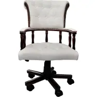 Syfax Chaise de bureau pivotante Blanc