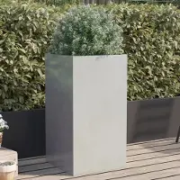 Prolenta Maison Exclusive - Bac à plantes argenté 42x38x75 cm en acier inoxydable