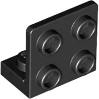 LEGO Angle : 25 équerres 1x2/2x2, 90°, noir