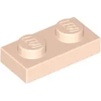 LEGO 100x 1x2 Plaques 3023 - Plaque Nougat clair - Nougat clair