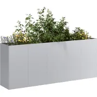 Prolenta Maison Exclusive - Jardinière 200x40x80 cm, en acier galvanisé