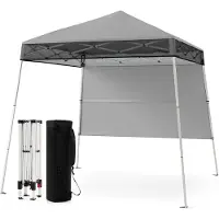 Northix Tonnelle pliante réglable 2 x 2 m avec paroi latérale, étanche