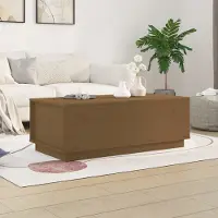 Prolenta Maison Exclusive - Table basse brun miel 100x50x35 cm Bois massif Pin
