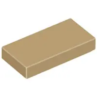 LEGO 1x2 carreaux 3069 - 50 pièces beige foncé