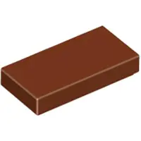 LEGO 1x2 carreaux 3069 - 250 pièces rouge-brun