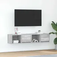 Prolenta Maison Exclusive - Meubles TV 2 pièces Gris Sonoma 60x31x25,5 cm Matériau dérivé du bois