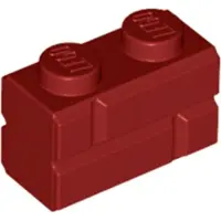LEGO 50 pièces part c. 98283 en rouge foncé