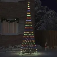 vidaXL Best Möbel LED Sapin de Noël Multicolore 138,5 x 138,5 x 399 cm Métal - Sapins de Noël artificiels Cloris Nouveau2024373 1parcel