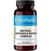 Bioherba Complexe de maitake, shiitake et reishi 380 mg