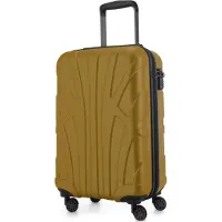 Suitline - bagage à main léger 55x35x20 cm trolley avion 34 L bagage de bord valise à main légère valise de bord 4 roulettes bagage cabine Hand Luggage TSA ,or automne