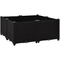 Syfax Lit surélevé 80x80x38 cm Polypropylène