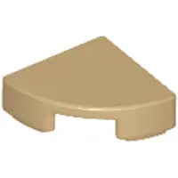 LEGO 1x1 carreaux coin rond 25269 - 50 pièces beige foncé