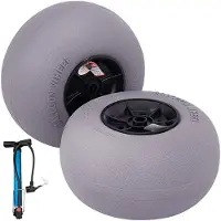 StarTech.com pneus 13 pouces roues ballon, roues de rechange TPU chariot de plage capacité de charge 55 kg, 2-3 PSI basse pression - 2 pièces - chariot kayak & canoë.