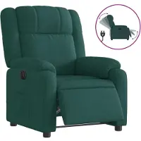 Syfax Fauteuil inclinable électrique Vert foncé Tissu