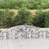 Prolenta Maison Exclusive - Paniers à gabions arqués 20 pcs 400x30x60/80 cm Fer galvanisé