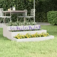 Prolenta Maison Exclusive - Bac à plantes blanc 78x78x27 cm Bois massif Pin