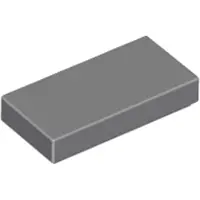 LEGO 1x2 carreaux 3069 - 250 pièces gris bleuté foncé