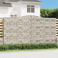 Prolenta Maison Exclusive - Paniers à gabions arqués 6 pcs 400x50x220/240 cm Fer galvanisé