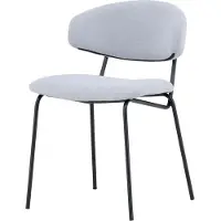 Furnlux Classic FURNLUX Chaise de salle à manger Chico Grey Und Black 50cm / Hauptfarbe : Grau / Abmessungen : 50 x 57 x 79 cm