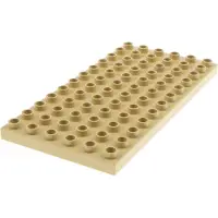 LEGO 1x Duplo plaque de construction 6x12 beige plaque de base 5634 6284700 18921 4196