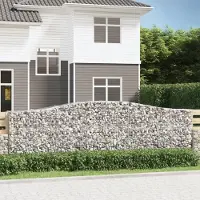 Prolenta Maison Exclusive - Paniers à gabions arqués 8 pcs 400x50x120/140 cm Fer galvanisé