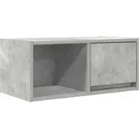 Syfax Meuble TV gris béton 60x31x25,5 cm bois d'ingénierie