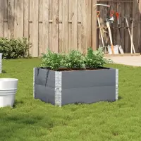 Prolenta Maison Exclusive - Jardinière gris 80x60 cm bois massif de pin