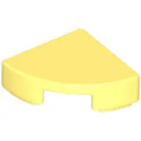 LEGO 1x1 Carreaux coin rond 25269 - 100 pièces jaune clair