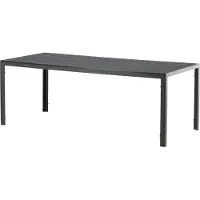 Furnlux Classic FURNLUX Outdoor Table à manger Break Noir 90cm / Couleur principale : Noir / Dimensions : 90 x 205 x 74 cm
