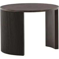 Furnlux Classic FURNLUX Table basse Bristol Brown 60cm / Hauptfarbe : Braun / Abmessungen : 60 x 60 x 45 cm