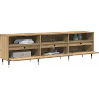 Syfax Meuble TV Chêne artisanal 150 x 30 x 45 cm Bois d'ingénierie