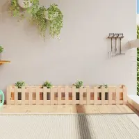 Prolenta Maison Exclusive - Jardinière surélevée design clôture à lattes 200 x 30 x 30 cm Bois massif de pin
