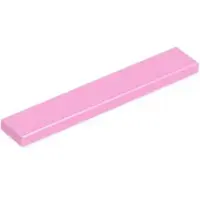 LEGO 1x6 tuiles 6636 - 50 pièces rose clair