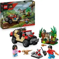 LEGO Jeu de construction Jurassic World Vélociraptor, 76972, 285 pièces, 4x4