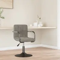 Prolenta Maison Exclusive - Tabouret de bar en velours gris clair