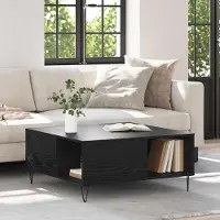 Prolenta Maison Exclusive - Table basse aspect chêne noir 80 x 80 x 36,5 cm Matériau dérivé du bois