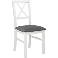 Mirjan 24 Chaise de salle à manger FRATONIA 5 - blanc / gris foncé