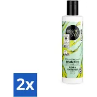 Organic - Shampooing fortifiant aux algues et à la citronnelle - Fortifiant et restructurant - 280 ml - Lot avantageux - 2 pièces