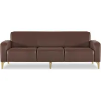 AEA Ensemble bureau 2pcs 3pcs avec table basse Marron Unicolore Salon